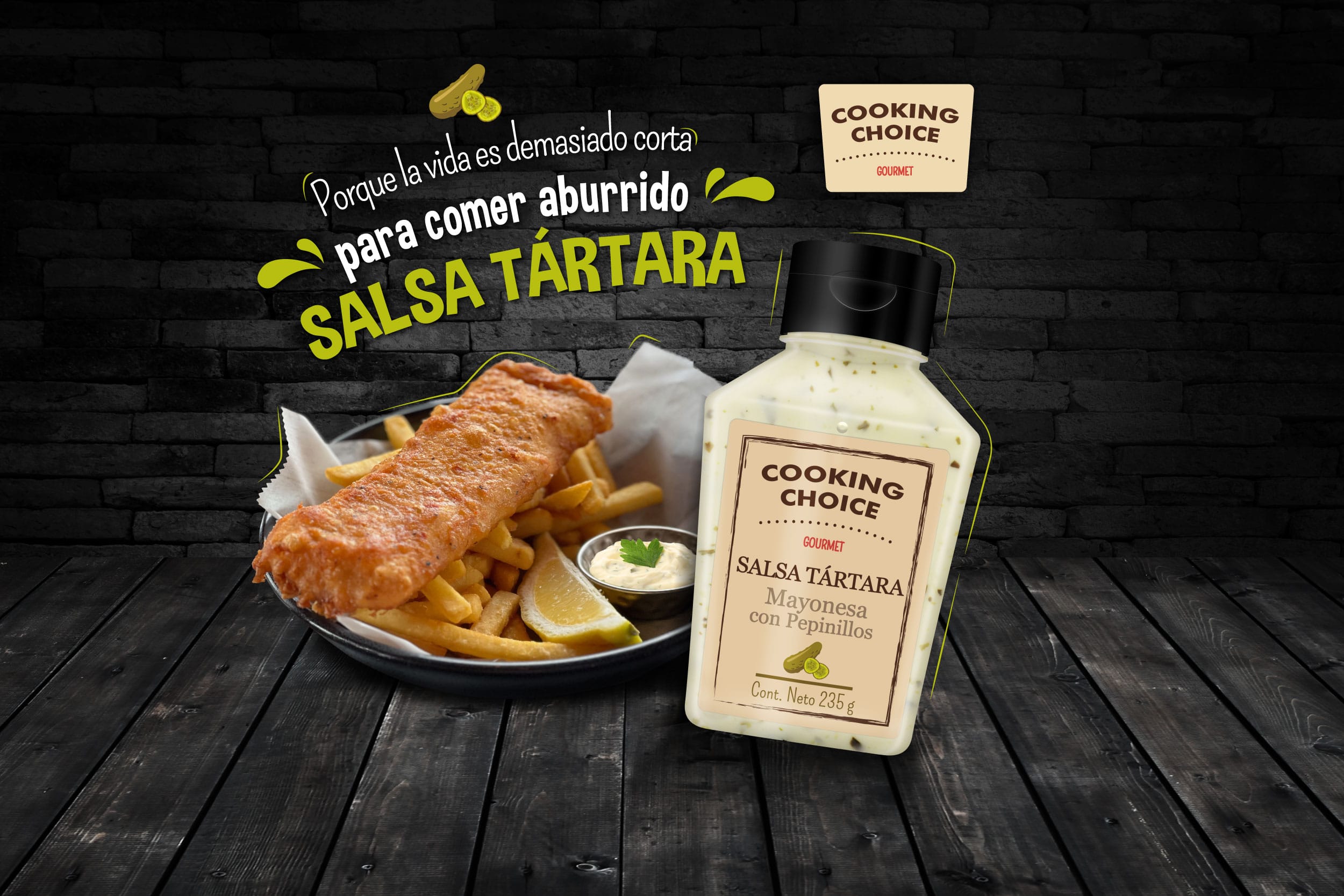 Dorado Apanado con Salsa Tártara
